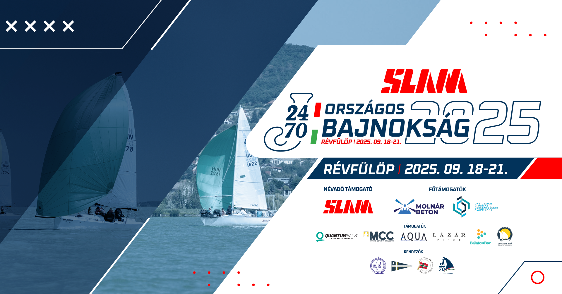 Először együtt a hazai “J-család” – jön a Slam J/24 és J/70 Országos Bajnokság  